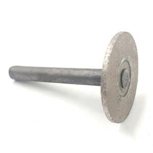 T자형 다이아몬드 소결 버 스톤 그라인딩 조각 비트, 드레멜 회전 공구용 6mm 생크, 10, 40mm, 1 개