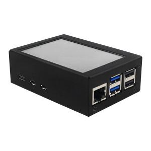 라즈베리 파이 5용 3.5인치 터치 스크린 480*320 LCD 디스플레이 옵션 금속 ABS 케이스 알루미늄 액티브