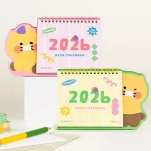 [에이치플러스몰]카카오 2026 형태 탁상캘린더 옐로우 카카오캘린더 탁상달력