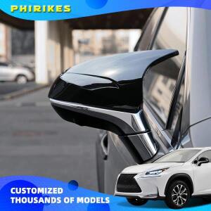 렉서스 NX RX NX200 RX300 450h 2016-2024 차량용 스티커 사이드 미러 커버 윙 캡 외부 도어 후방 케이스