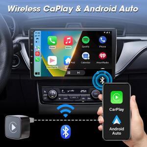범용 2in1 Ai 박스 유선 무선 CarPlay 안드로이드 호환 오토 차량용 USB 동글 5G 와이파이 블루투스 플러