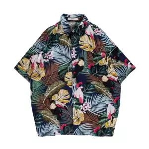 남성용 꽃셔츠 프린트 하와이안 비치 셔츠 반팔 티셔츠Men's T-shirt F5014