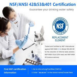 월풀 UKF8001, UKF8001AXX,UKF9001용 냉장고 정수 필터 교체, 4396395 , Maytag AXX, 염소 절단, NSF
