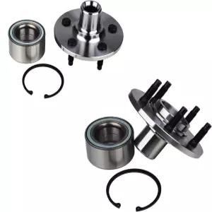 KUSATEC 521000 2PCS 리어 휠 베어링 및 허브 어셈블리 Ford Explorer 2002-10 Sport Trac 2007-10 Lincoln