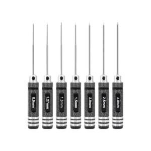 HSS 고속 강철 육각 드라이버 세트, 0.9/1.27/1.3/1.5/2.0/2.5/3.0mm RC 모델 비행기 드론 취미용 정밀 공