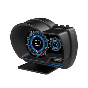 다이나 레이싱 OBD2 게이지 OBD+GPS HUD 디지털 디스플레이 10종 인터페이스 속도계 및 RPM 수온 전압 터보