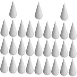PLAFOPE 30개 세라믹 도자기 가마 못 0.59X1.41인치 가구 소성 도구 점토 및 원뿔 6개 스틸용 내화 지지