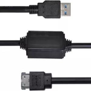 하드 Chelang USB 3.0 to eSATA 어댑터 6Gbps 외장 SATA 컨버터 전원 6Gb/s Plus