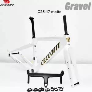 자전거프레임 CECCOTTI 그래블 프레임 풀 히든 케이블 디자인 자전거 T1000 카본 프레임셋
