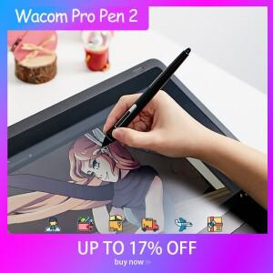 Wacom Pro Pen 2 (KP-504E) Intuos Cintiq Mobile Studio 디스플레이 태블릿용 8192 압력 감지 레벨  스타