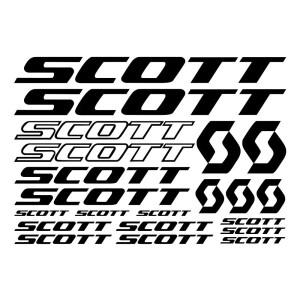 SCOTT 자전거  디자인 프레임 스티커 산악 데칼 방수 장식개성 21 34cm