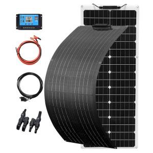 XINPUGUANG 50W 12V 태양 전지판 전체 키트 / 100W 24V 볼트 캐러밴 하우스 발코니 발전소 광 충전 패널태