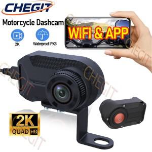 2K HD 바이크 오토바이 DVR 방수 IP66 WiFi 앱 루프 녹화 170도 광각 카메라 비디오 레코더 블랙박스