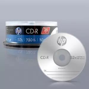 (25p 케익 케이스) HP Media CD-R 52x 700MB /공CD/공시디/공DVD/공씨디/저장/복사/자료/이동/업무용