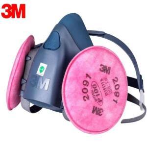 3M 7502 호흡기 마스크 보호 산업용 페인팅 스프레이 먼지 가스 6001CN 화학 반면 포함)