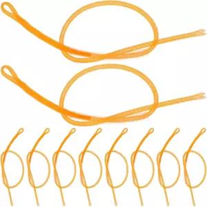 OUNONA 플라이 낚시 액세서리 0개입 꼬임 낚싯줄 리더 커넥터 50파운드 고강도 오렌지 화이트 라인 민물 및