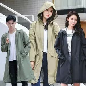 [하프클럽/]우비 레인코트 남녀공용 비옷 코트형 우의 캐주얼 아웃도어