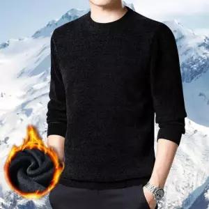 니트 기모 남자 라운드넥 흰티 맨투맨 롱슬리브 티셔츠 레이어드 겨울 스웨터 긴팔 남성