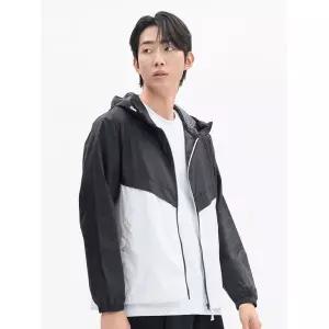 TOPTEN 남성 UV 프로텍션 후드 윈드브레이커_MBG5JJ1000