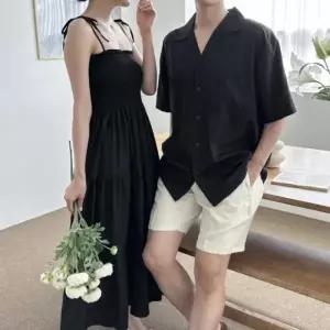 바넬 남녀 여름커플룩 DC 커플 썸머룩 비치웨어 커플룩 시밀러룩 SD-240616