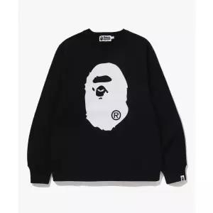 BAPE 빅 에이프 헤드 크루넥 스웨트셔츠(M) BLACK