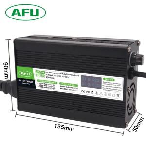 팬LiFePO4 배터리 OLED 디스플레이 고속 충전기가 포함된 16S 48V용 58.4V 3A 스마트