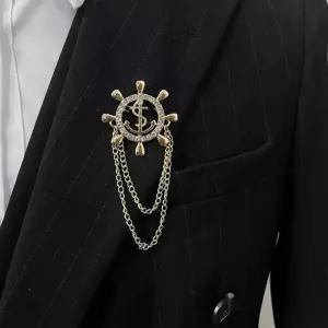 정장 앵카 브로치 부토니에 정장 마린 옷핀 앵카 브로치 뱃지