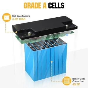 12V 배터리 20Ah LiFePo4 리튬 철 인산염 충전식 키즈 스쿠터 보트 모터 세금 무료