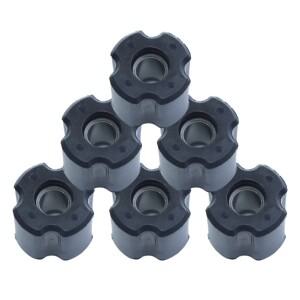 6PCS 브러시 커터 샤프트 부품 부싱 오일 베어링 8MM 잔디 트리머 23.5mm 튜브 파이프 알루미늄 내부 교체