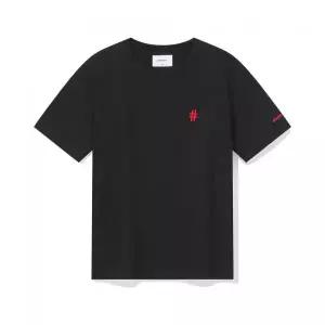 매장정품 BEENTRILL 우먼스 스탠다드 해시태그 에센셜 반팔티(블랙)