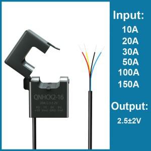 QNHCK2-16 10A 20A 30A 50A 2.5V±2V 분리형 코어 전류 센서 홀 효과 DC 변환기 클램프 온 HSTS016L