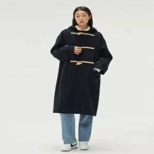 리 LEE 울 더플 코트 네이비