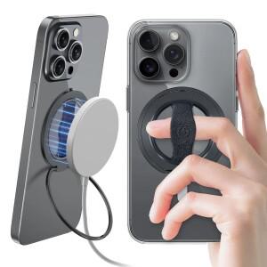 MagSafe 휴대폰 홀더와 호환되는 EWA MagOne 3세대, iPhone 16,15,14,13용 탈착식 마그네틱 링 킥스탠드 링
