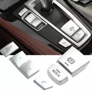 5pcs 핸드 브레이크 가변 속도 패널 사이드 스위치 P 버튼 커버 자동차 BMW 5 6 시리즈 F10 GT F07 F13 F01