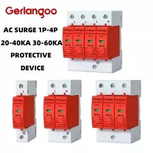 가정용 낙뢰 보호기 AC SPD 1P 2P 3P 4P 40KA 220V 385V 보호 저전압 차단기