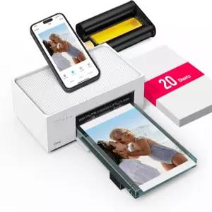 Liene M100 4x6인치 포토 프린터 Wi-Fi 사진 20매 풀컬러 Android 스마트폰용 즉석 전화 열전사 염료