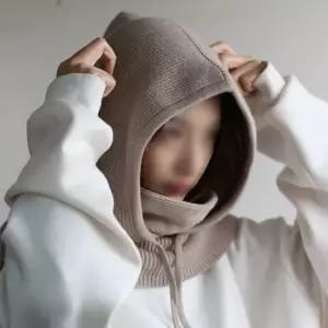 후드넥워머 니트 숄 겨울 방한 목도리 후드형 워머 방한워머 일체형넥워머 후드넥워머