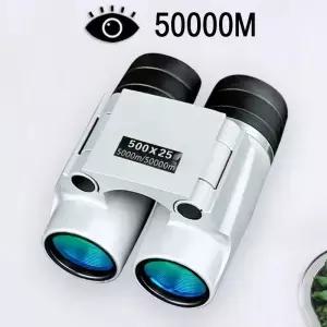 50000M 망원경 자동 초점 500X25 강력한 쌍안경 장거리 미니 휴대용 HD 방수 단안