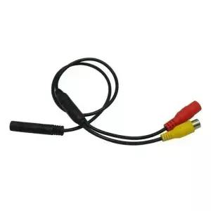 4 핀 여성 CVBS AHD RCA 남성 변환 케이블 후면보기 미러 DVR 주차 모니터 역방향 카메라 백업 연결
