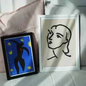 A4 명화 포스터 앙리마티스 드로잉 (henrimatisse 액자 인테리어 굿즈 감성