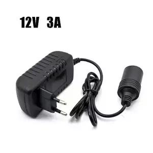 자동차 라이터 12V 3A 전원 어댑터 소켓 AC 220V 볼트 충전기 변환기 홈 부품 레코드 팬용 EU 플러그