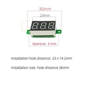 0.36 빨간색 파란색 디지털 LED 미니 디스플레이 모듈 DC2.5V-32V DC0-100V 오토바이 자동차에 대 한 전압