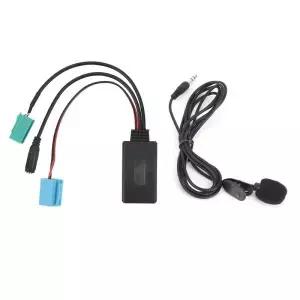 nault Clio/ace/Megane에 한 마이크가있는 6Pin Bluetooth 오디오 케이블 차량용 스테레오 AUXIN 어댑터