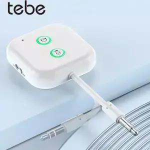 Tebe 2 IN 1 Bluetooth 5.3 오디오 수신기 송신기 자동차 TV 스피커 용 듀얼 연결 3.5mm Aux 무선 스테레오