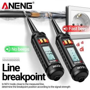 디지털 멀티미터 펜 타입 4000 카운트 ANENG A3010 감지 백라이트 스마트 비접촉식 600V AC 전압 NCV 테스