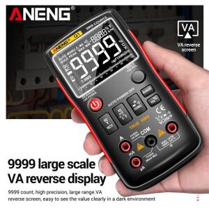 ANENG Q1 디지털 멀티미터 멀티메트로 DIY 트랜지스터 커패시터 NCV 테스터 LCR 9999 아날로그 트루 RMS