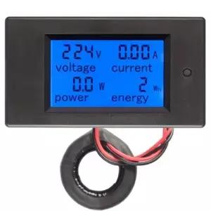 디지털 LED 전력 모니터 멀티미터 에너지 전압계 와트 전압 KWH 가정용 전기 계량기 AC 80 260V 100A
