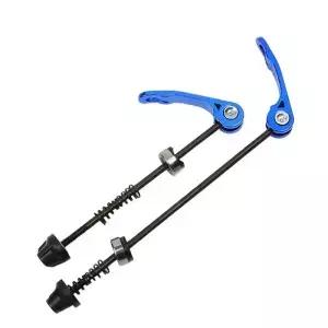 자전거 휠 허브 꼬치 전방 후방 QR 퀵 릴리스 축 MTB 로드 바이크 클립 레버 액슬 티타늄 합금 액세서리