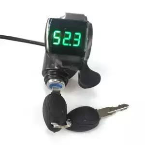 1pc 12V/24V/36V/48V/60V/72V 스로틀 (배터리 전원 디스플레이 ) 그립