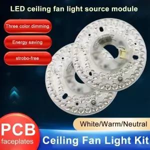 LED 링 패널 원형 조명 AC 110V/220V 15/18/24W 교체 천장 보드 램프 팬 모듈